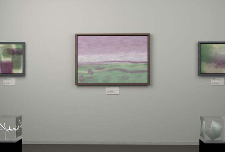 Broken Distant Bank · Broad Leaves By Water — Botanical composition, palette 348