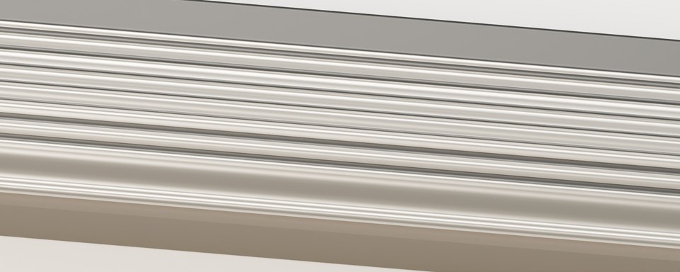 Beveled Gallery 30 · Fine Reeding rail and miter detail