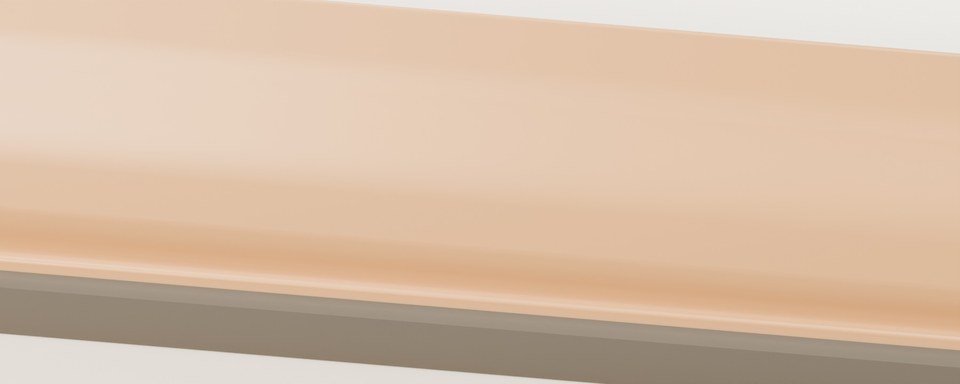 Beveled Gallery 30 rail and miter detail