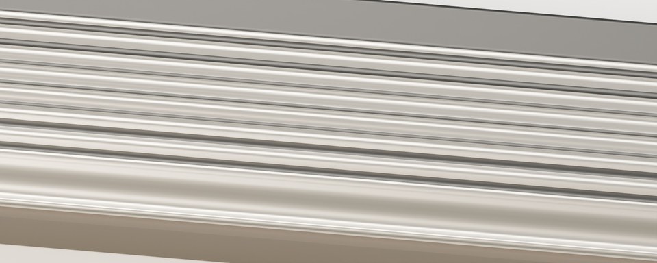 Beveled Gallery 40 · Fine Reeding rail and miter detail