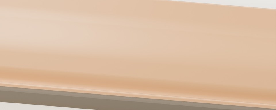 Beveled Gallery 40 rail and miter detail