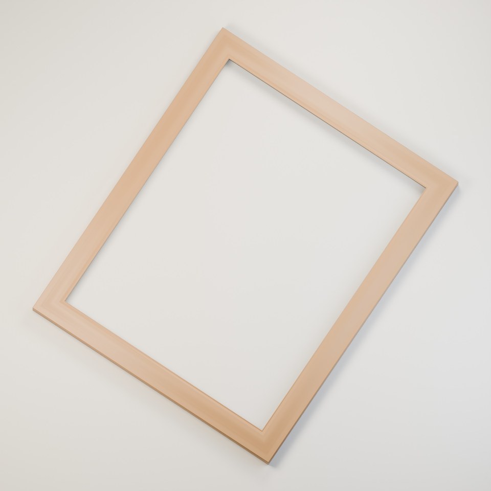 Beveled Gallery 40 in Natural Oak