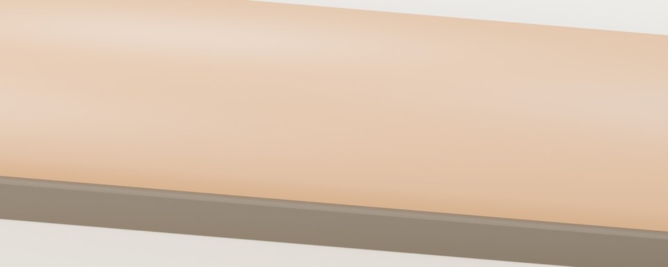 Flat Gallery Slim 25 rail and miter detail