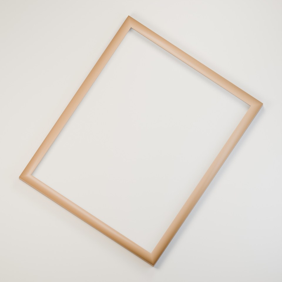 Flat Gallery Slim 25 in Natural Oak