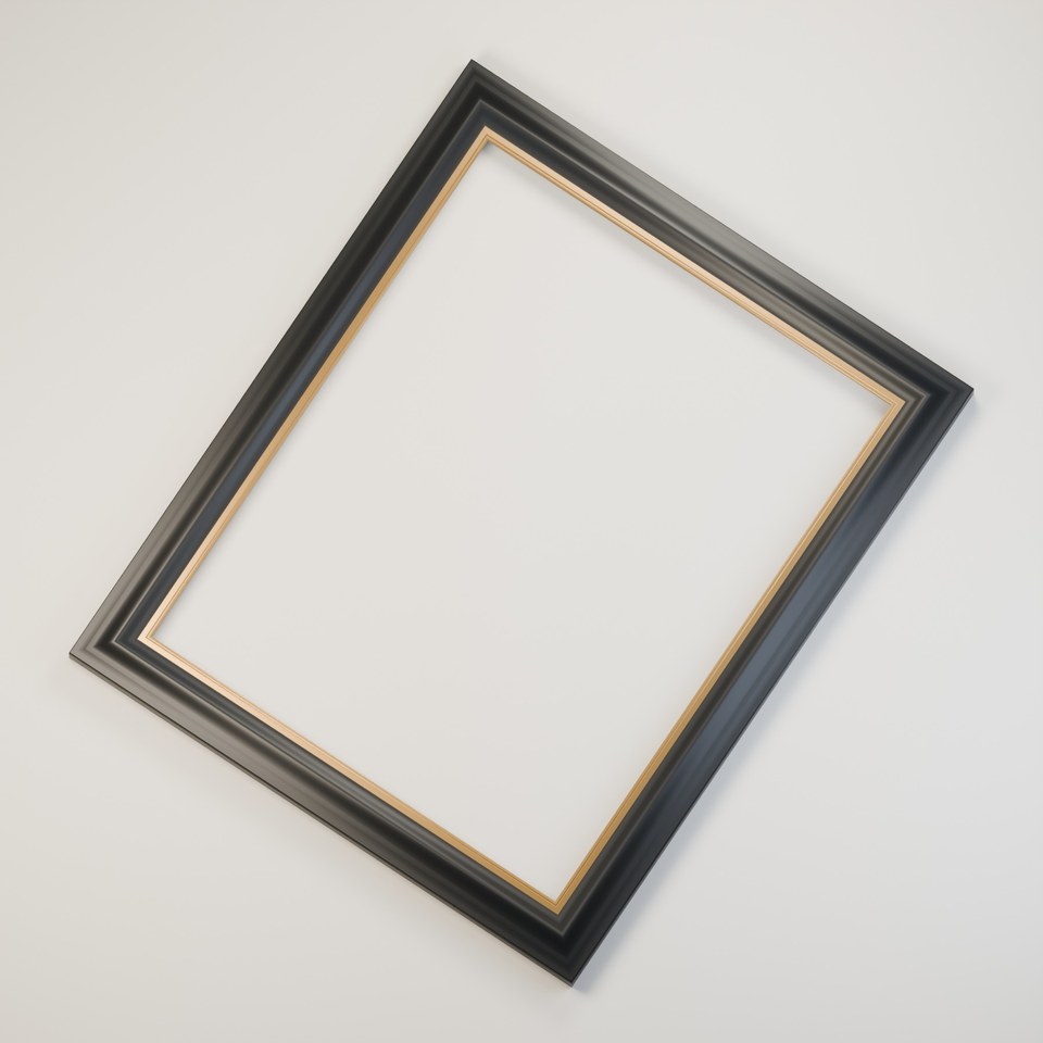 Museum Ogee 50 in Black / Gold Leaf