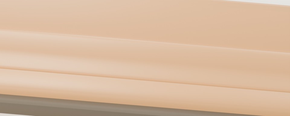 Reverse Bevel Torus 50 rail and miter detail